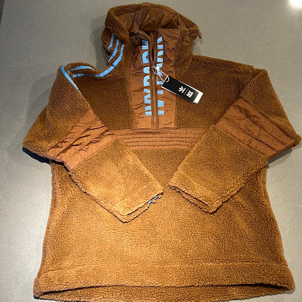 ✨NWOT IVY PARK✨Teddy bear 1/4 zip jacket - unisex - size 2XS - never worn